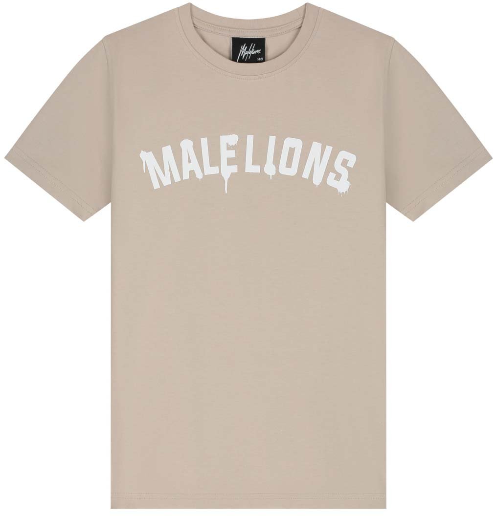 Malelions Malelions Junior Paint T-Shirt Taupe