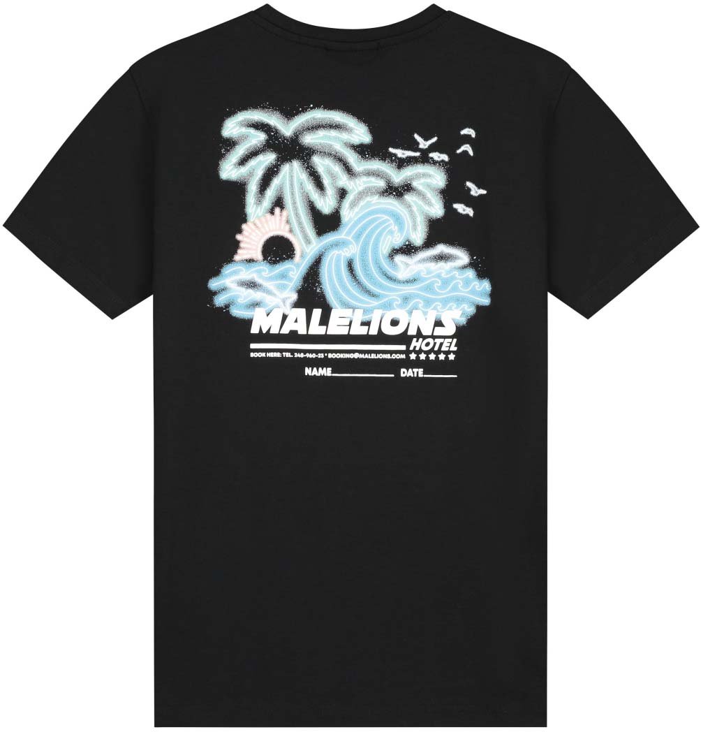 Malelions Malelions Junior Paradise T-Shirt Zwart