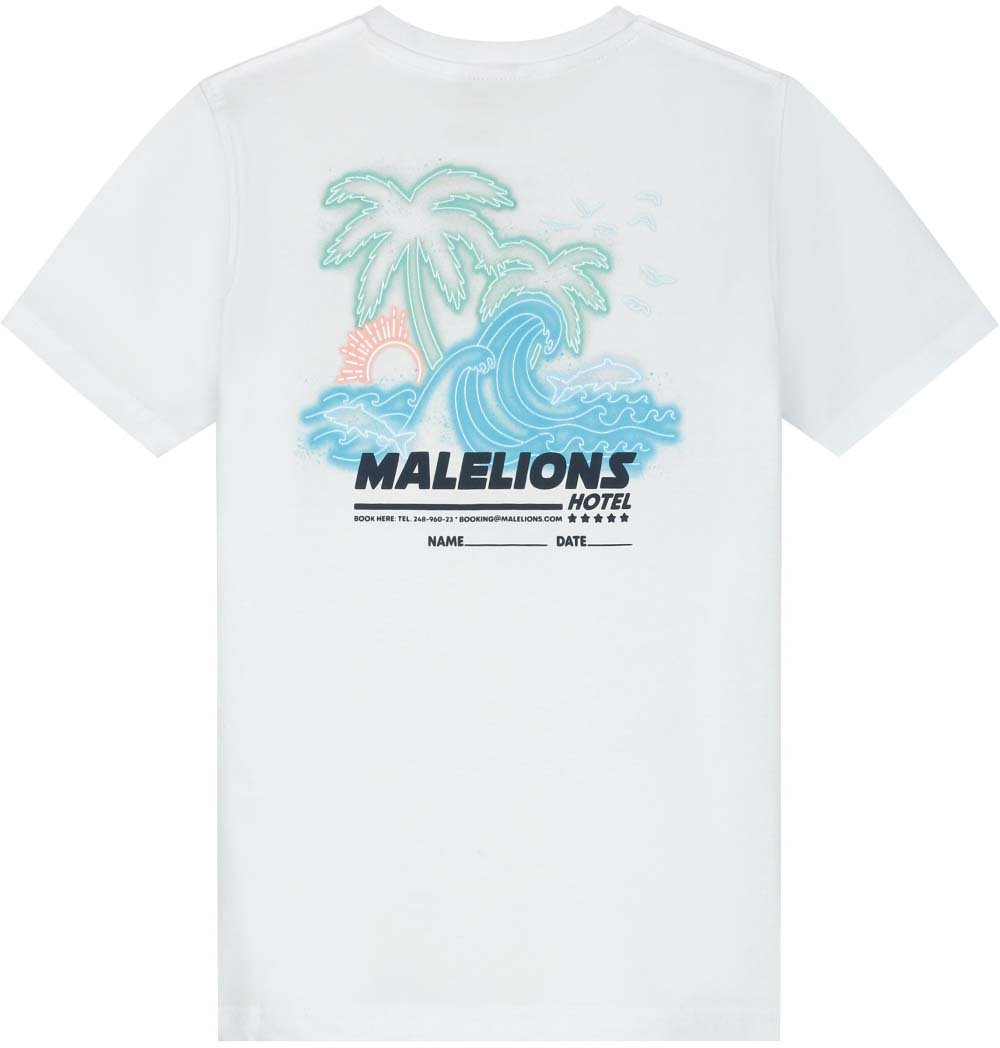 Malelions Malelions Junior Paradise T-Shirt Wit