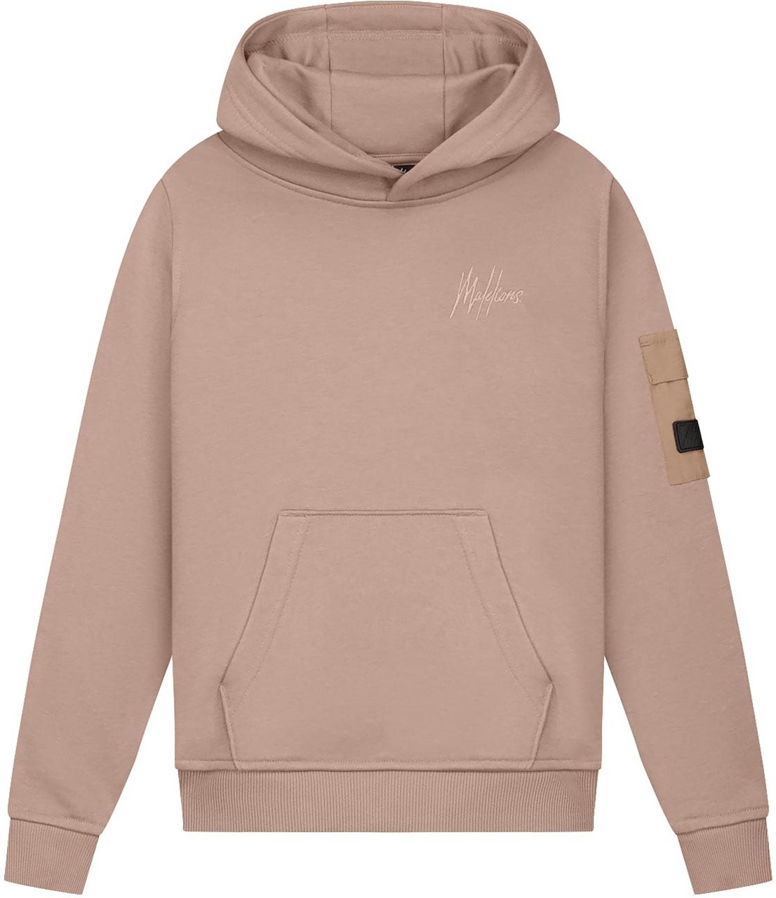 Malelions Malelions Junior Nylon Pocket Hoodie Grijs
