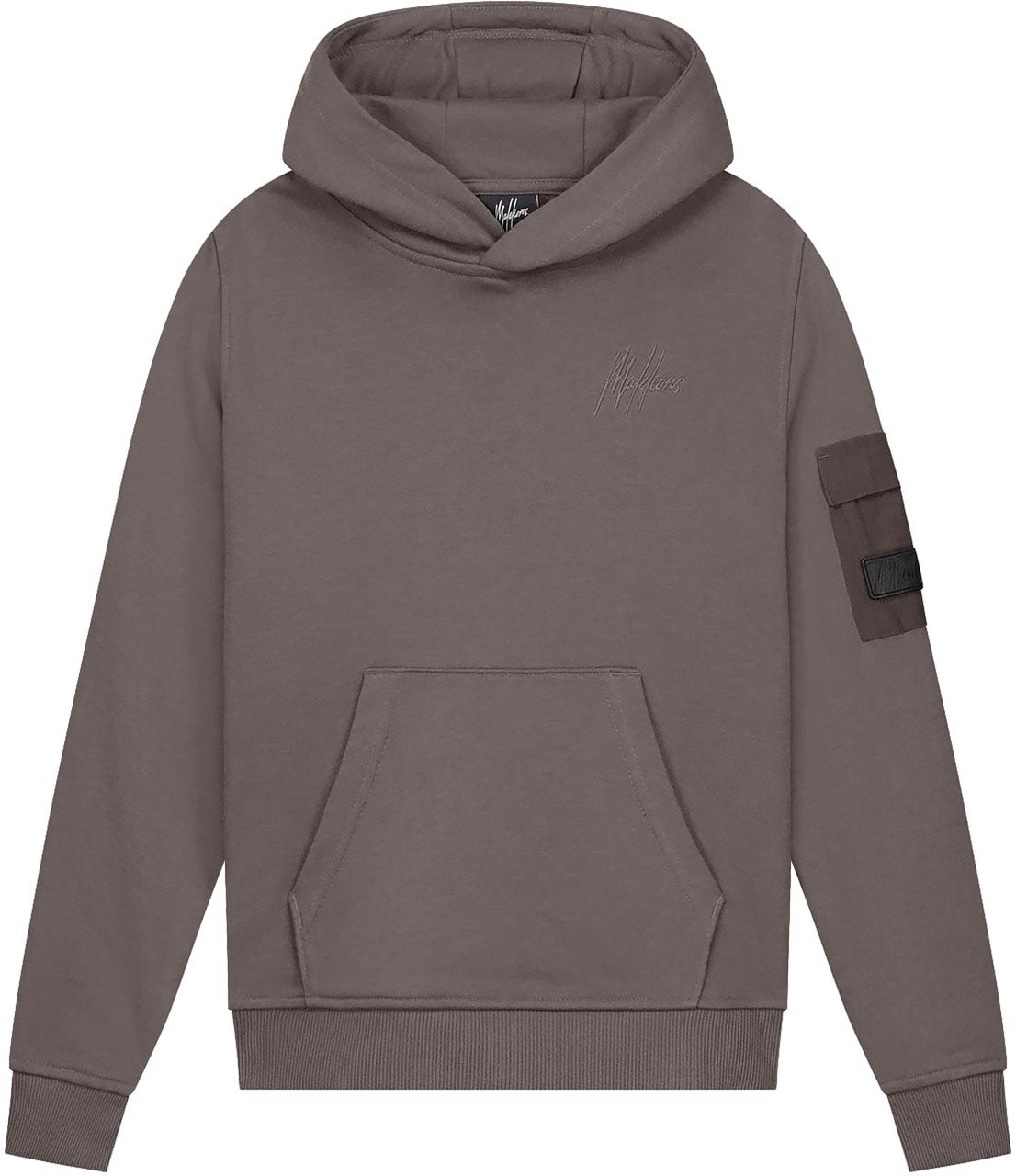 Malelions Malelions Junior Nylon Pocket Hoodie Grijs