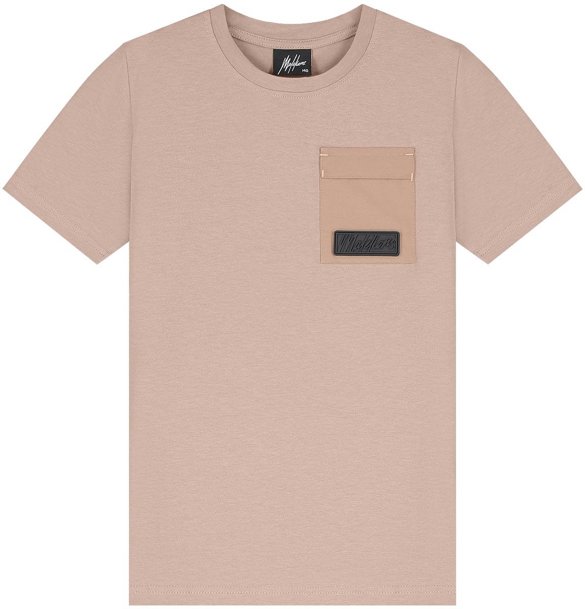 Malelions Malelions Junior Nylon Pocket T-Shirt Grijs