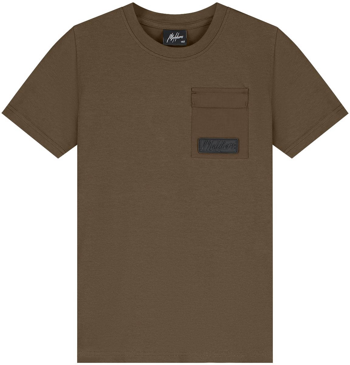 Malelions Malelions Junior Nylon Pocket T-Shirt Wit