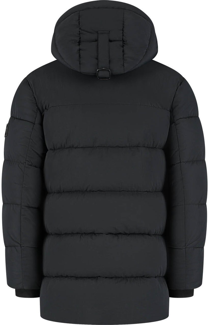 Malelions Malelions Junior Mid Length Puffer Jacket Zwart