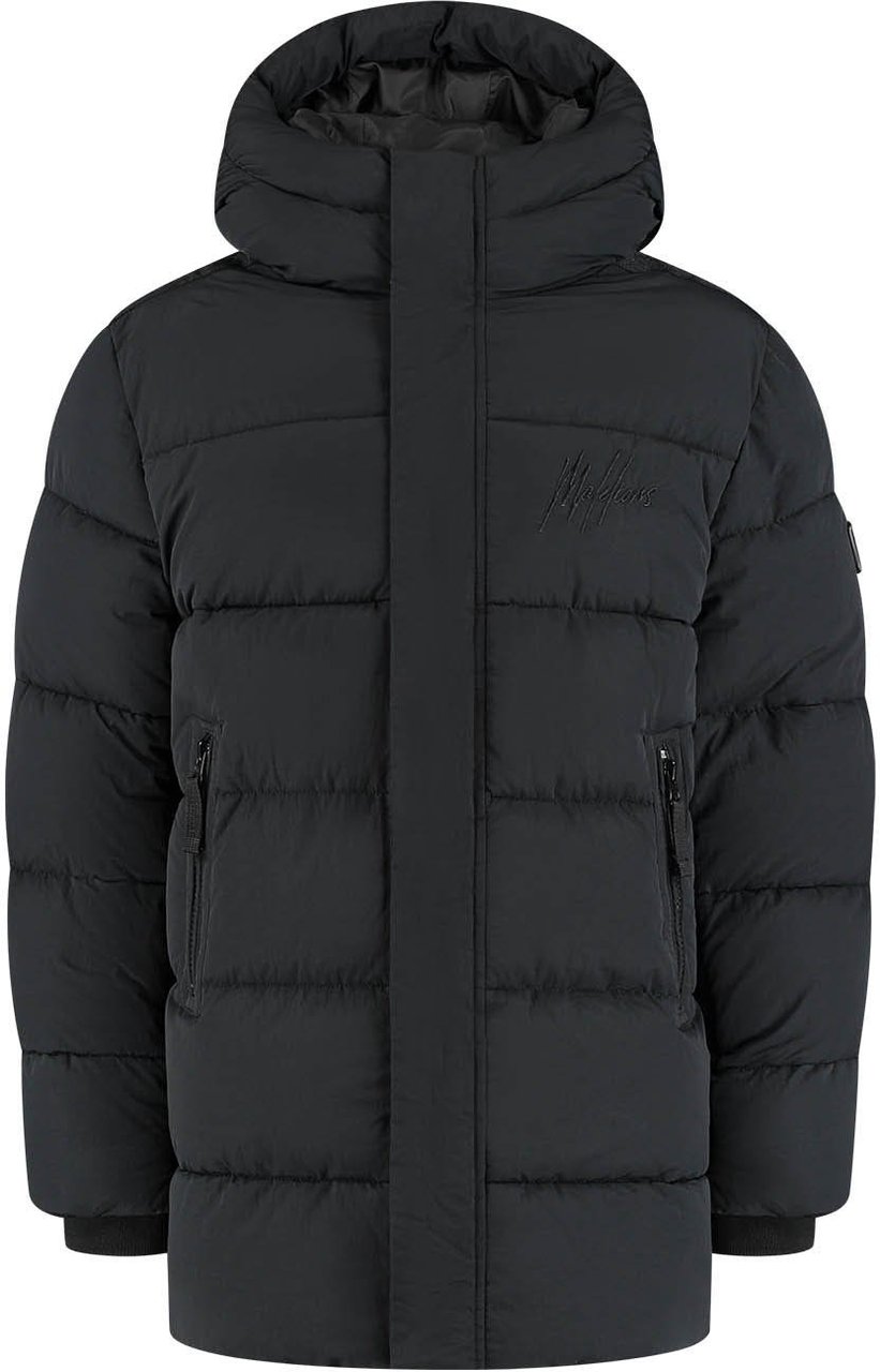 Malelions Malelions Junior Mid Length Puffer Jacket Zwart