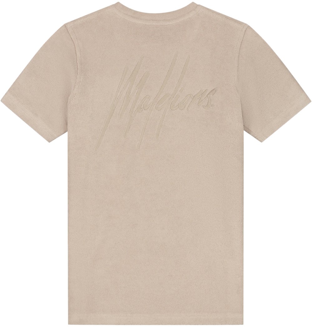 Malelions Malelions Junior Signature Towelling T-Shirt Taupe