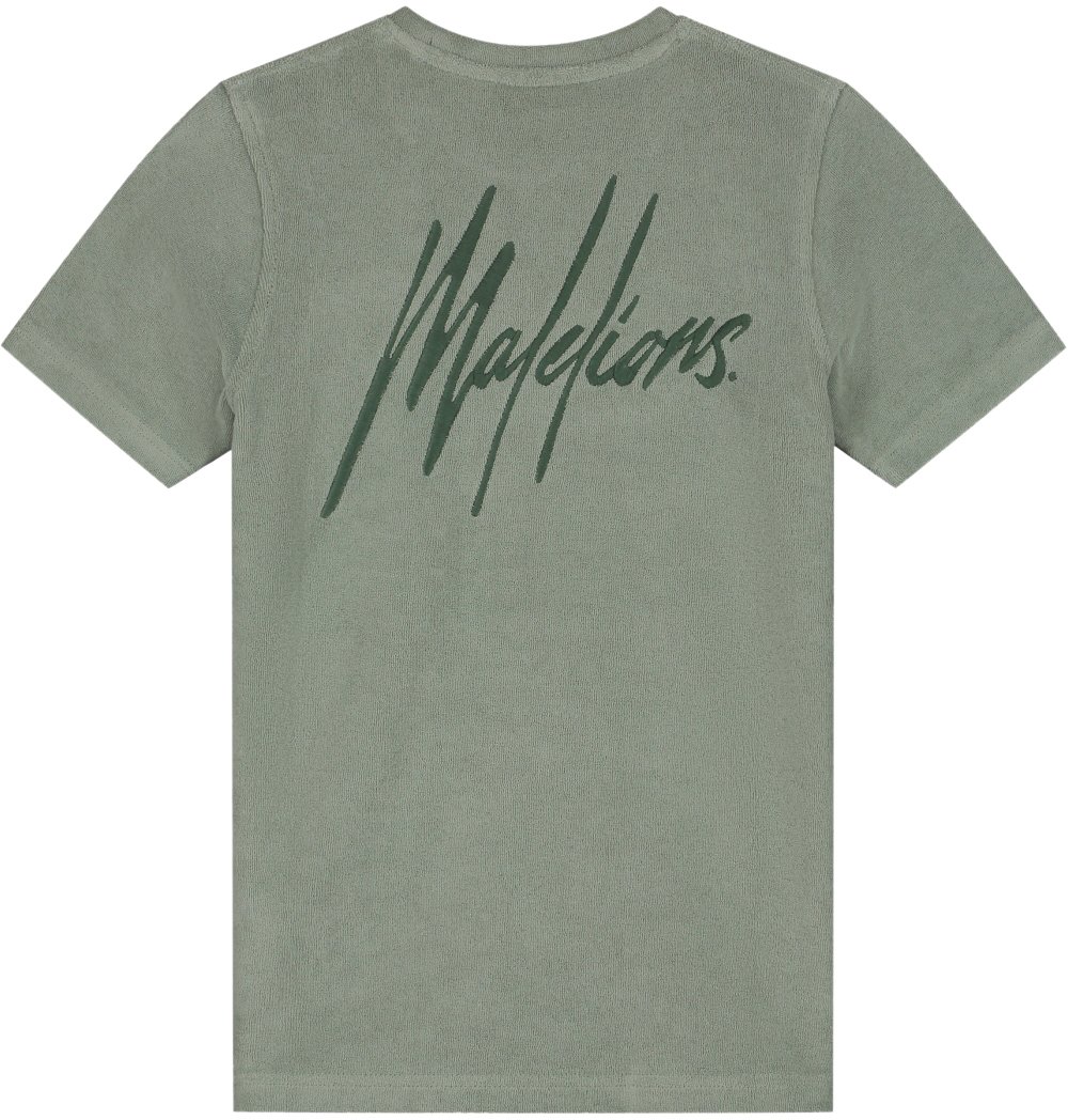 Malelions Malelions Junior Signature Towelling T-Shirt Groen