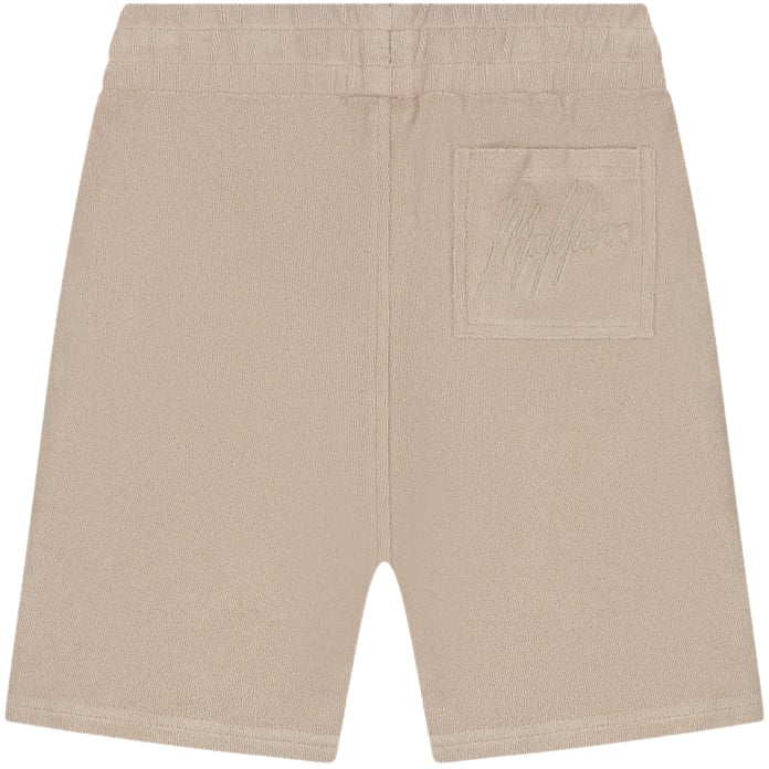 Malelions Malelions Junior Signature Towelling Shorts Taupe