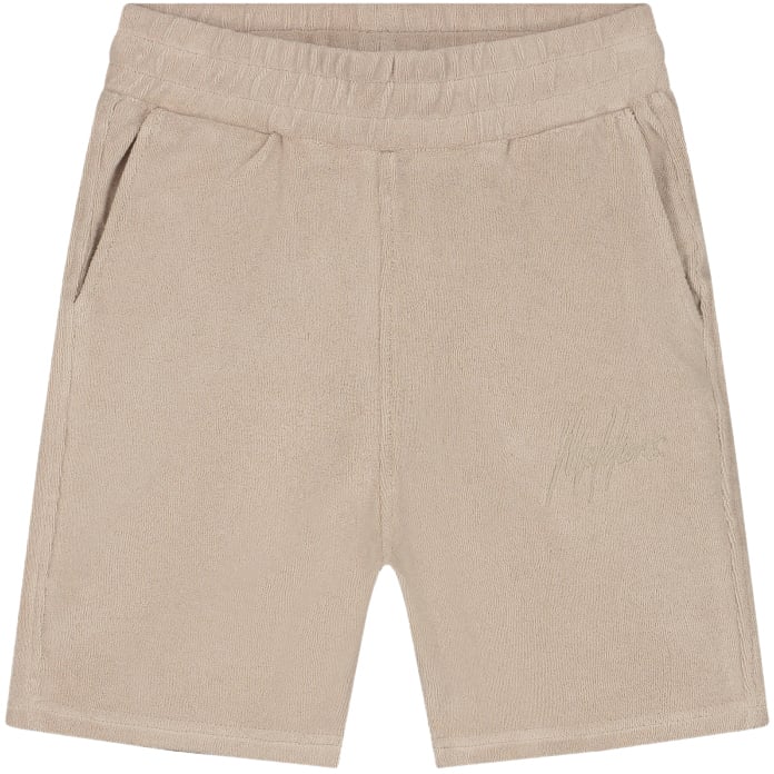 Malelions Malelions Junior Signature Towelling Shorts Taupe
