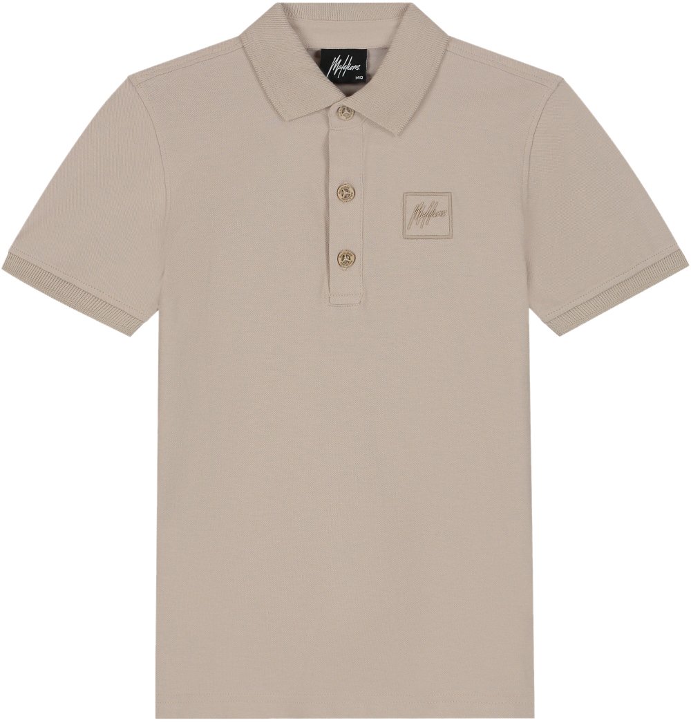 Malelions Malelions Junior Patch Polo Taupe