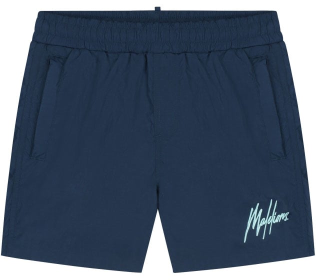 Malelions Malelions Junior Crinkle Swim Shorts Blauw