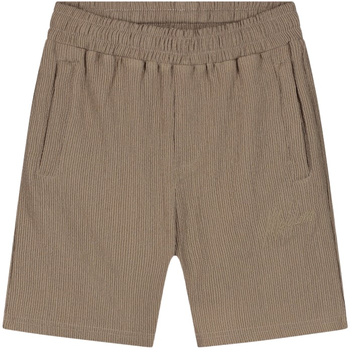Malelions Malelions Junior Seersucker Shorts Taupe