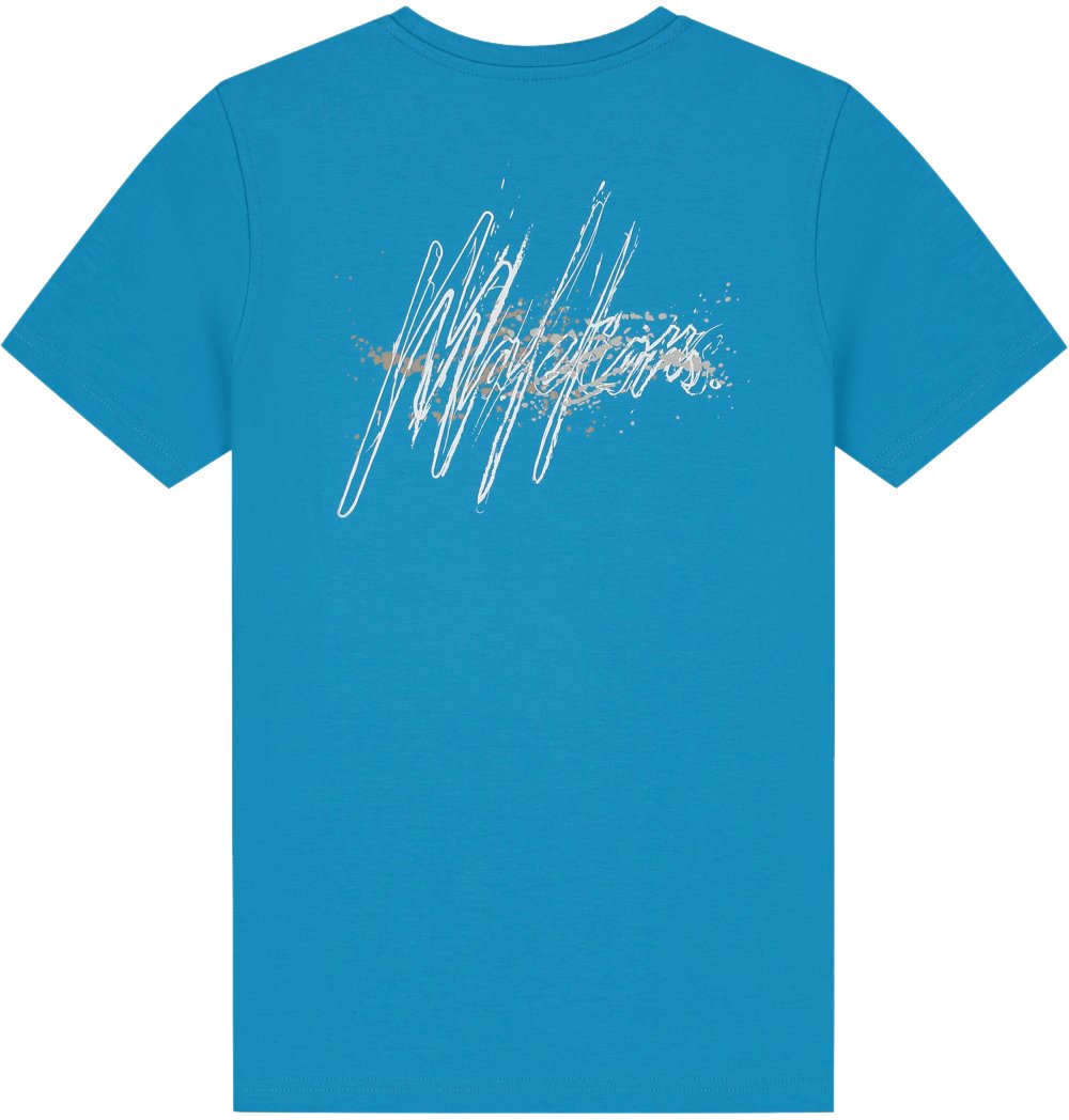 Malelions Malelions Junior Splash T-Shirt Blauw
