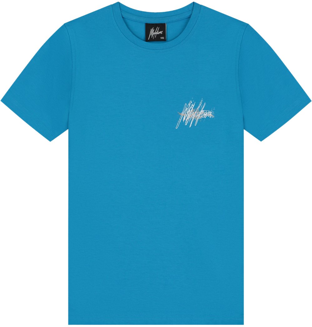 Malelions Malelions Junior Splash T-Shirt Blauw