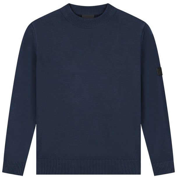 Malelions Malelions Junior Knitted Mockneck Blauw