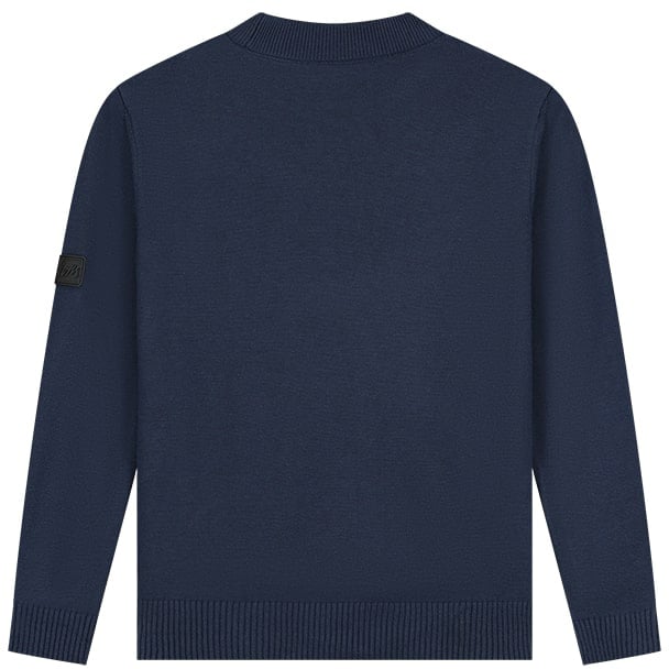 Malelions Malelions Junior Knitted Mockneck Blauw