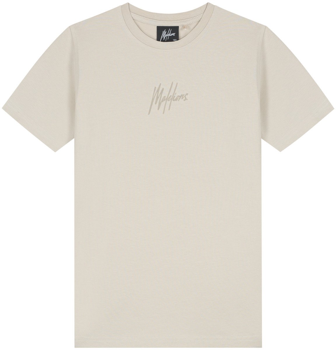 Malelions Malelions Junior Striped Signature T-Shirt Beige