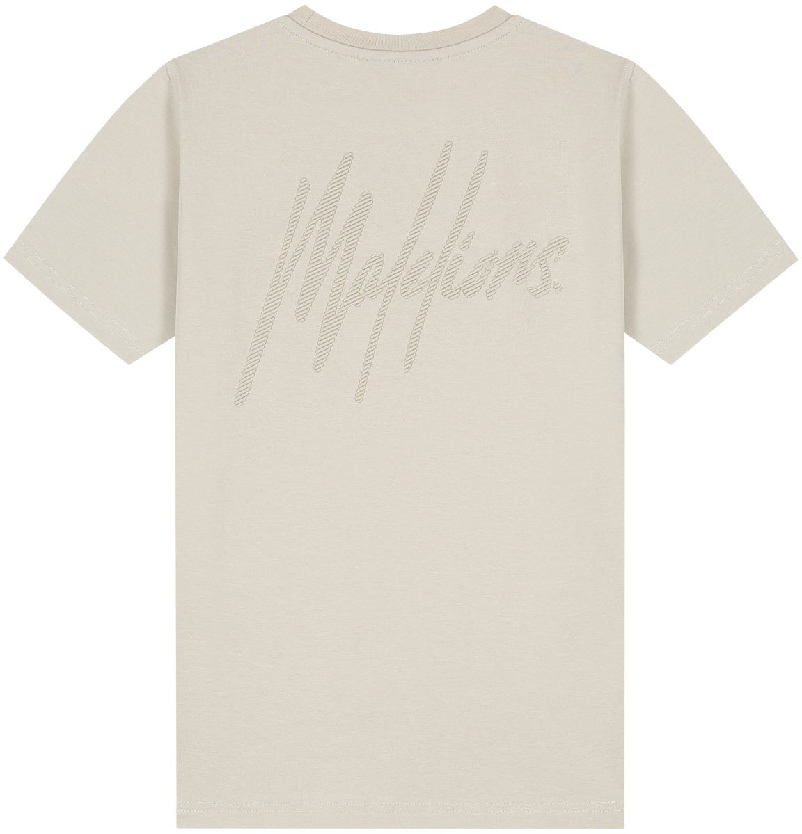Malelions Malelions Junior Striped Signature T-Shirt Beige