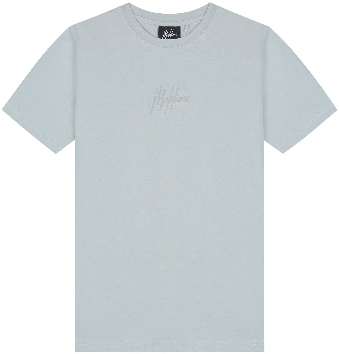 Malelions Malelions Junior Striped Signature T-Shirt Grijs
