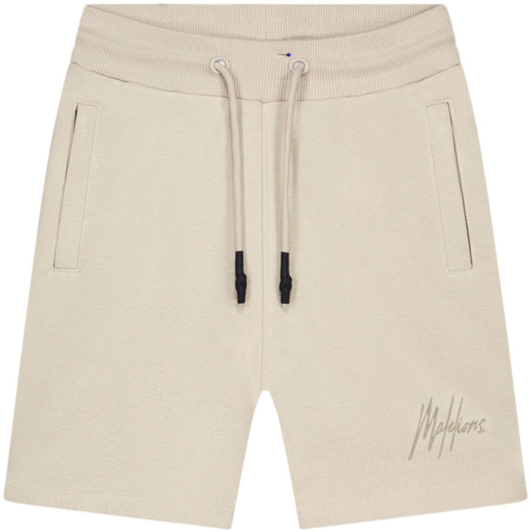 Malelions Malelions Junior Striped Signature Shorts Beige