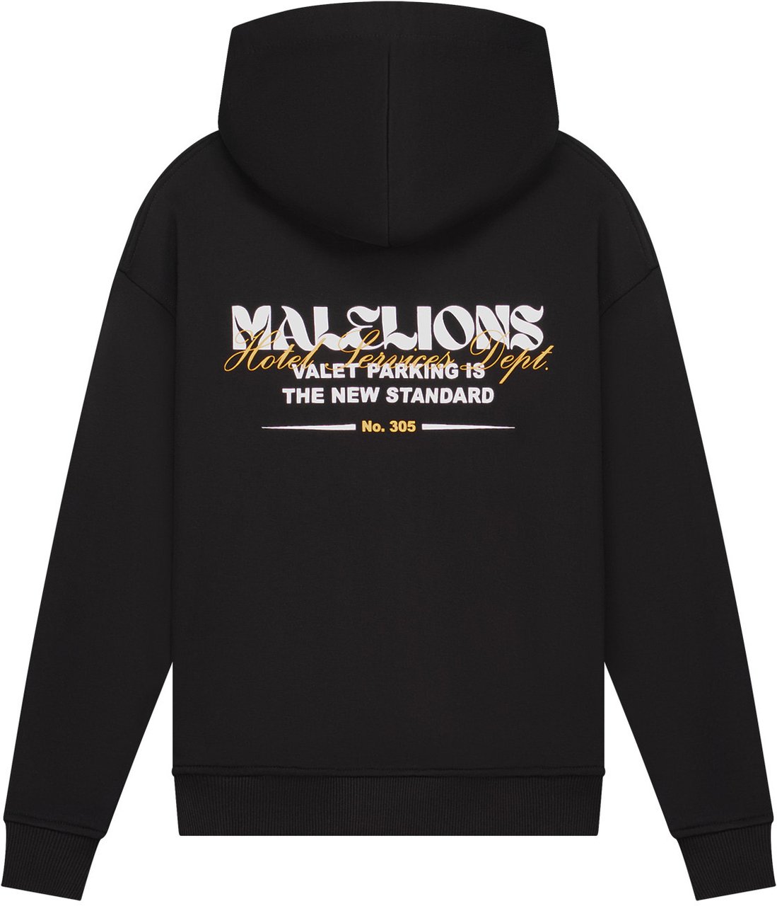 Malelions Malelions Junior Relaxed Valet Zip Hoodie Zwart