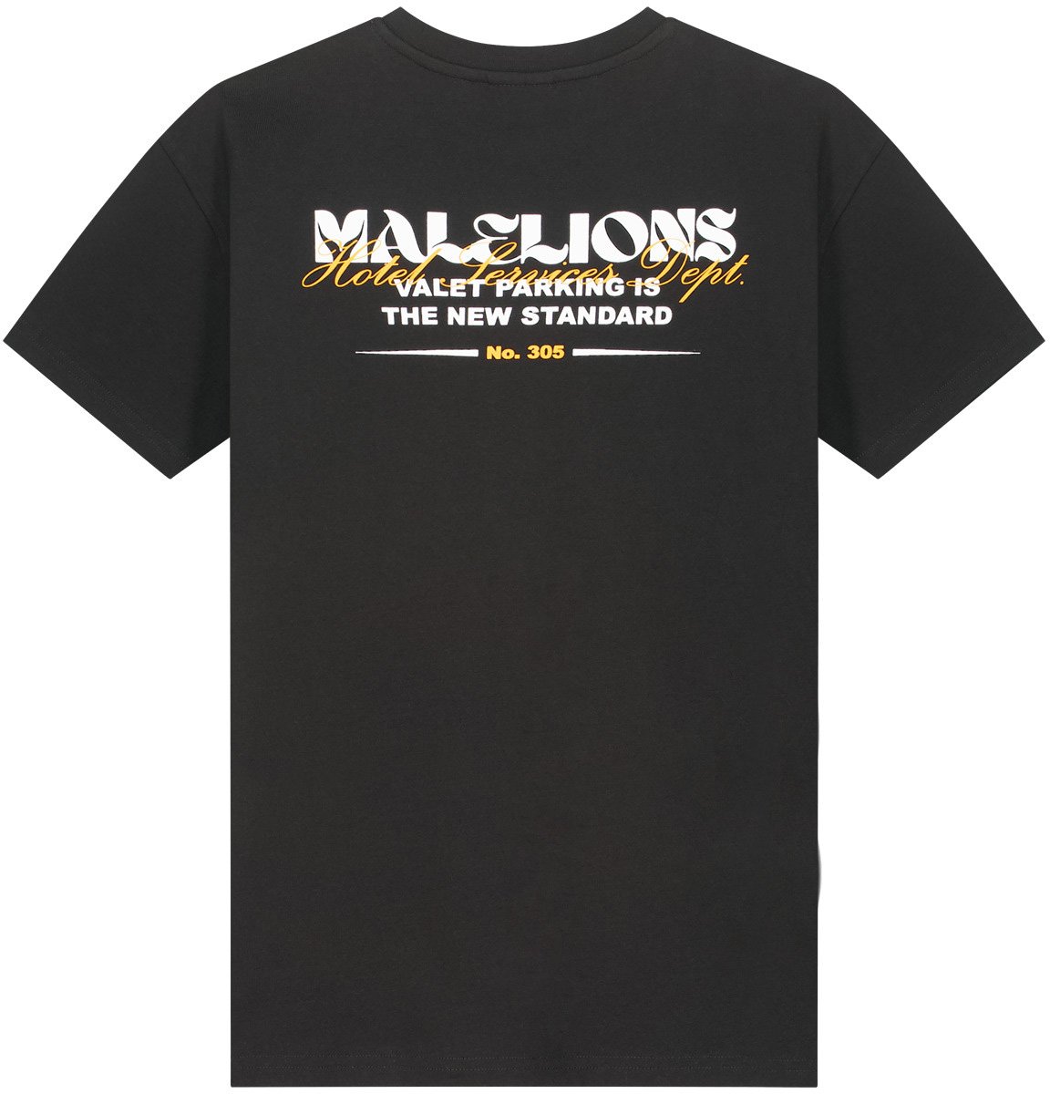 Malelions Malelions Junior Relaxed Valet T-Shirt Zwart