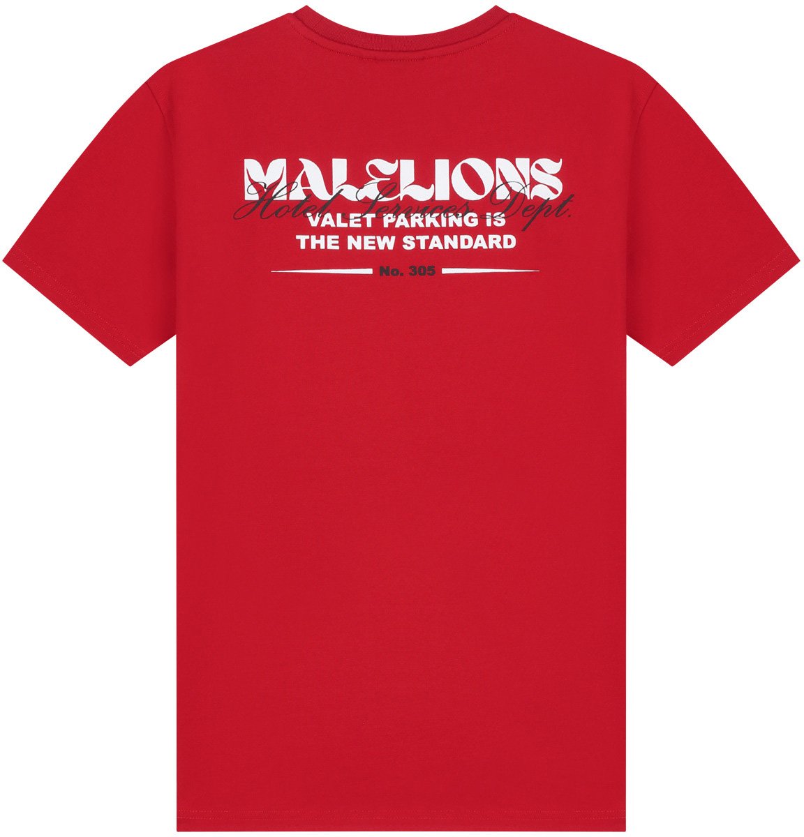 Malelions Malelions Junior Relaxed Valet T-Shirt Rood