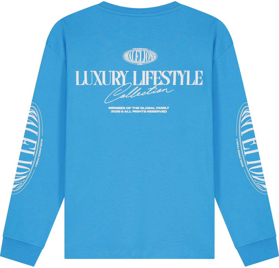 Malelions Malelions Junior Relaxed Lifestyle Longsleeve T-Shirt Blauw