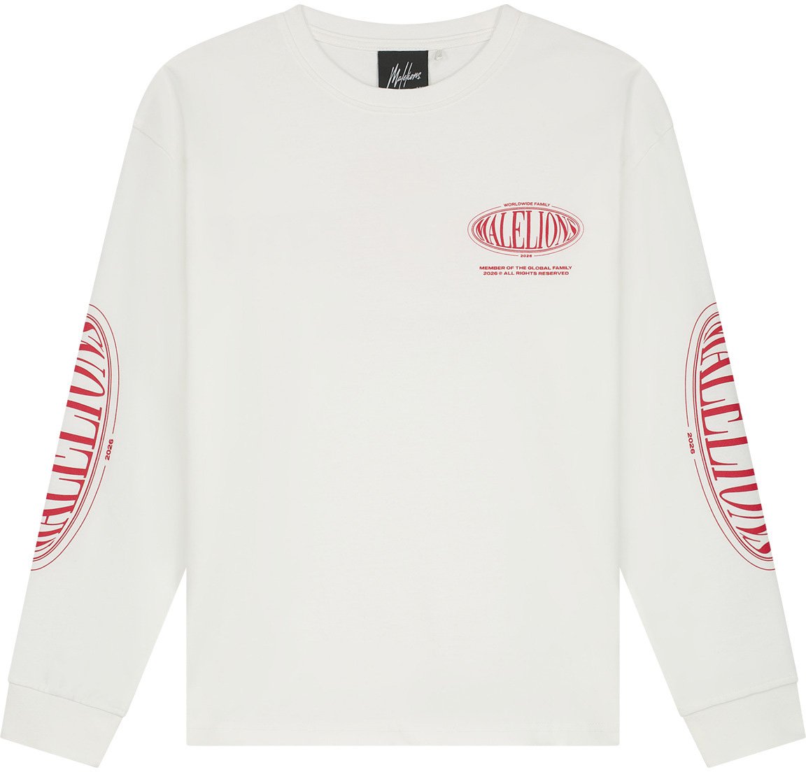 Malelions Malelions Junior Relaxed Lifestyle Longsleeve T-Shirt Wit