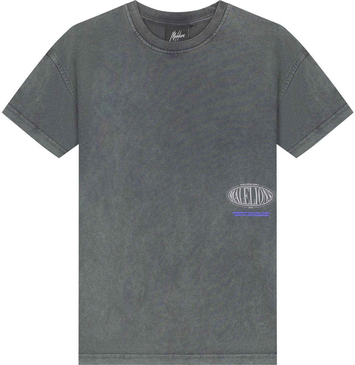 Malelions Malelions Junior Relaxed White Heron T-Shirt Grijs