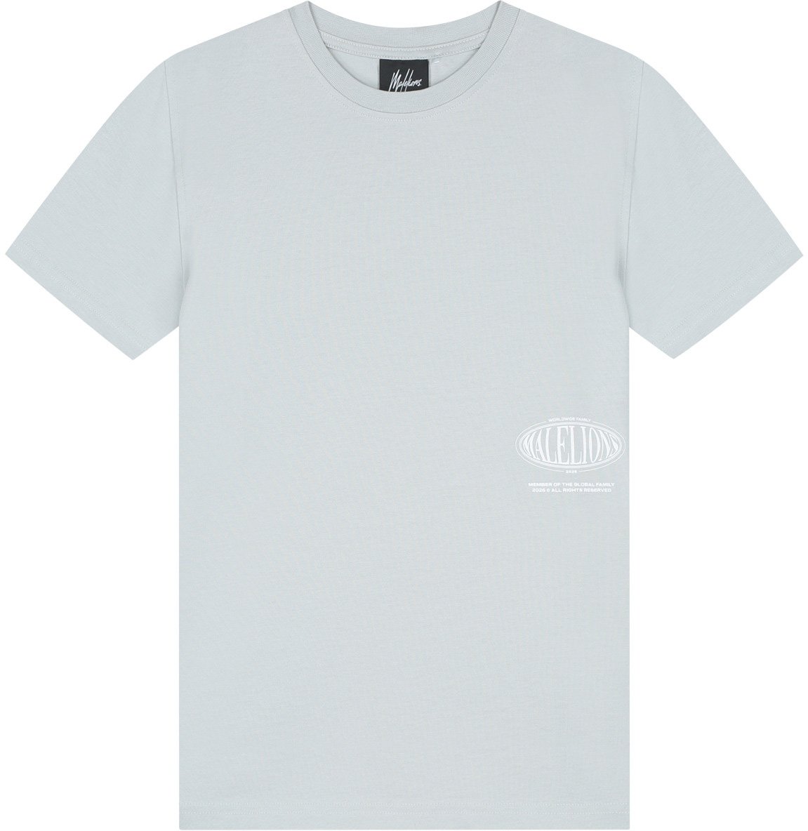 Malelions Malelions Junior Relaxed White Heron T-Shirt Grijs