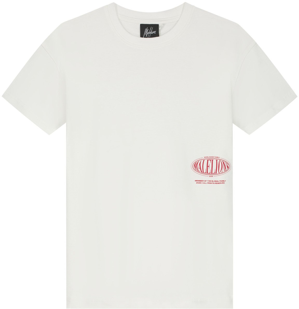 Malelions Malelions Junior Relaxed White Heron T-Shirt Wit