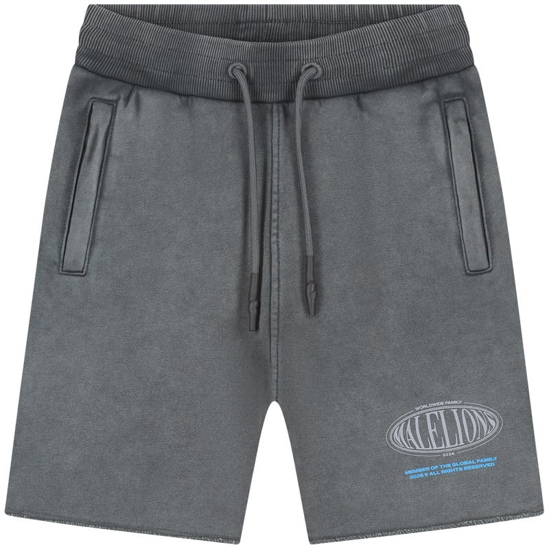 Malelions Malelions Junior Lifestyle Damaged Hem Shorts Grijs