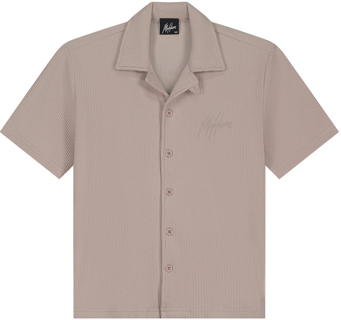 Malelions Junior Horizon Ribbed Shirt Beige