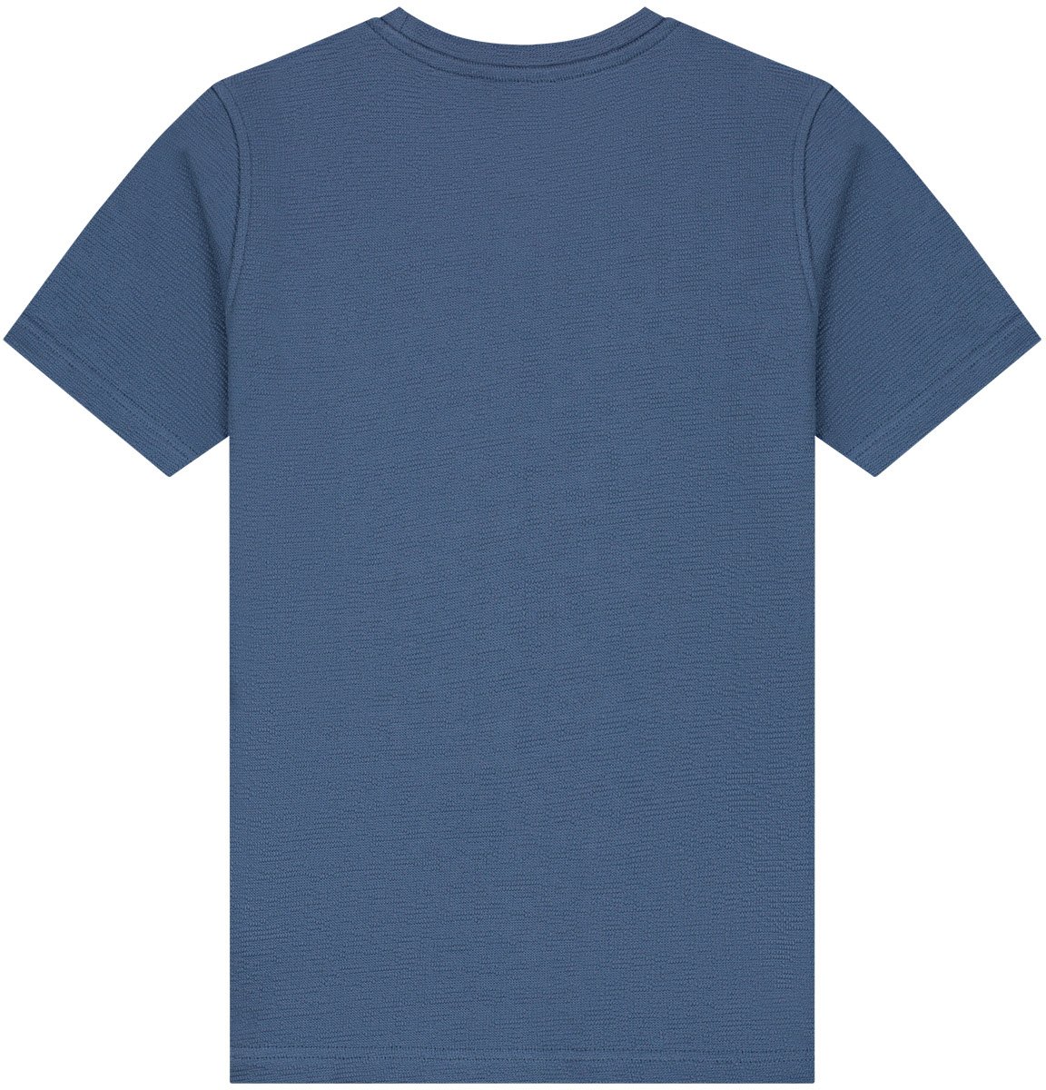 Malelions Junior Slub Structure T-Shirt Blauw