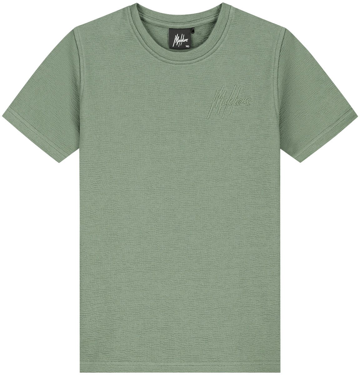 Malelions Junior Slub Structure T-Shirt Groen