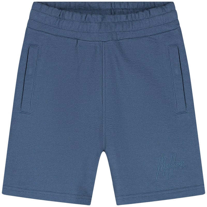 Malelions Malelions Junior Slub Structure Shorts Blauw