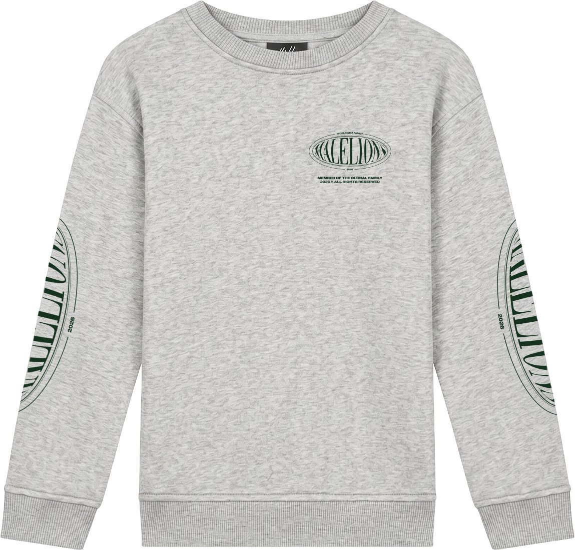 Malelions Junior Relaxed Lifestyle Sweater Grijs