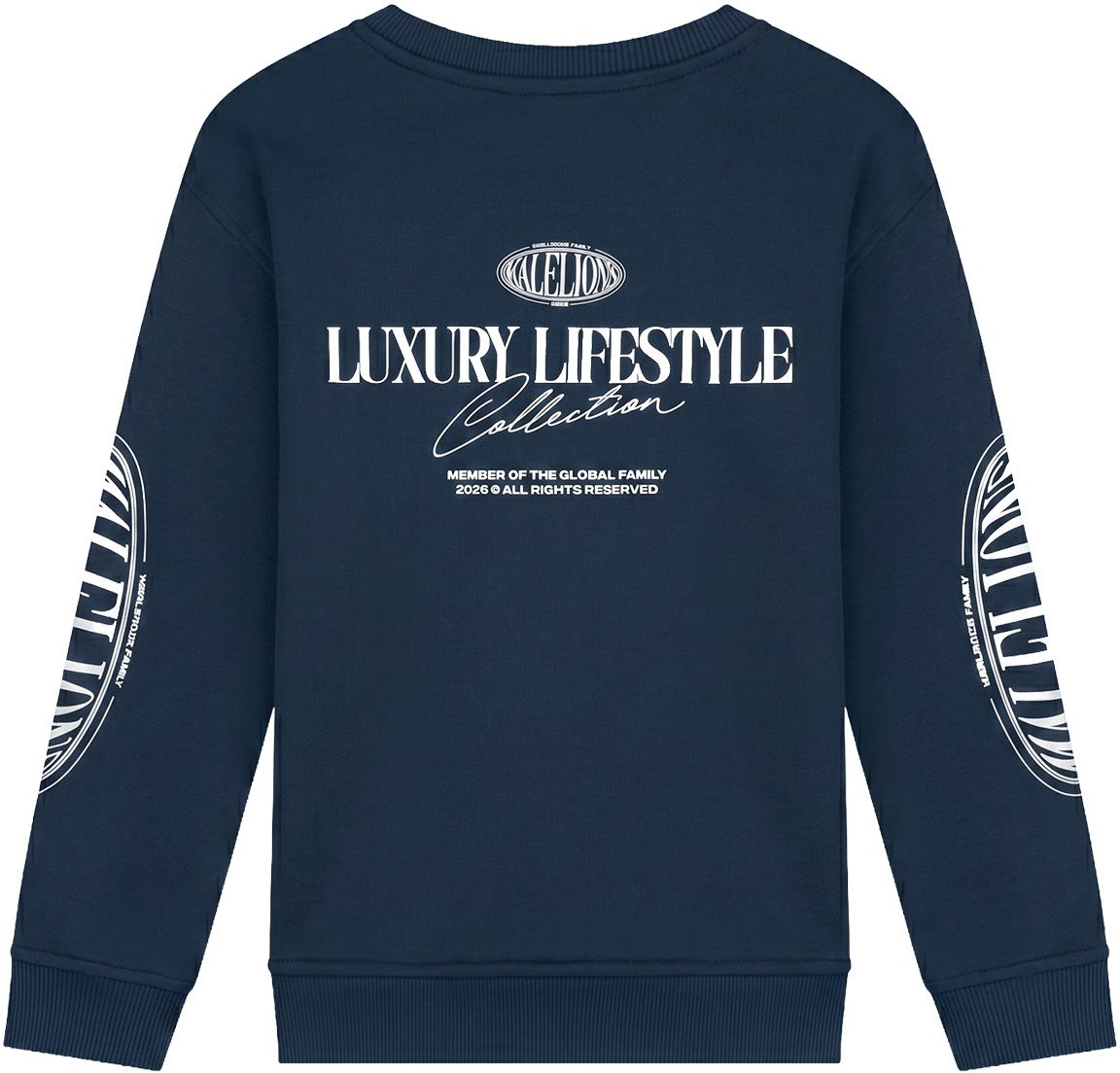 Malelions Junior Relaxed Lifestyle Sweater Blauw