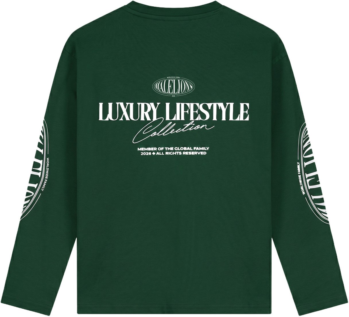 Malelions Junior Relaxed Lifestyle Longsleeve T-Shirt Groen