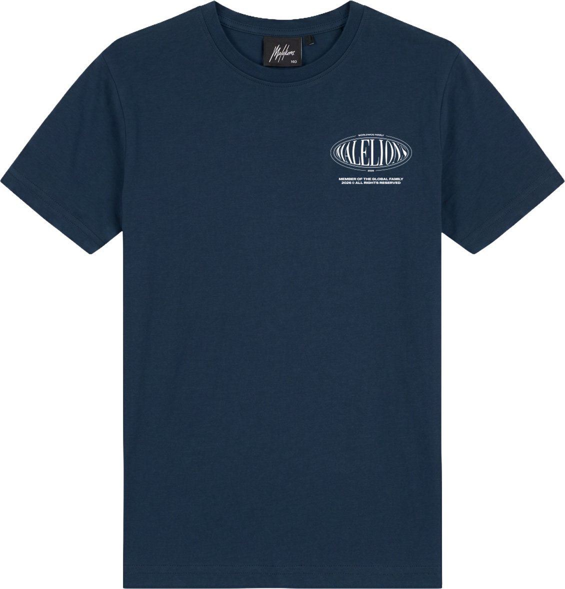 Malelions Junior Relaxed Lifestyle T-Shirt Blauw