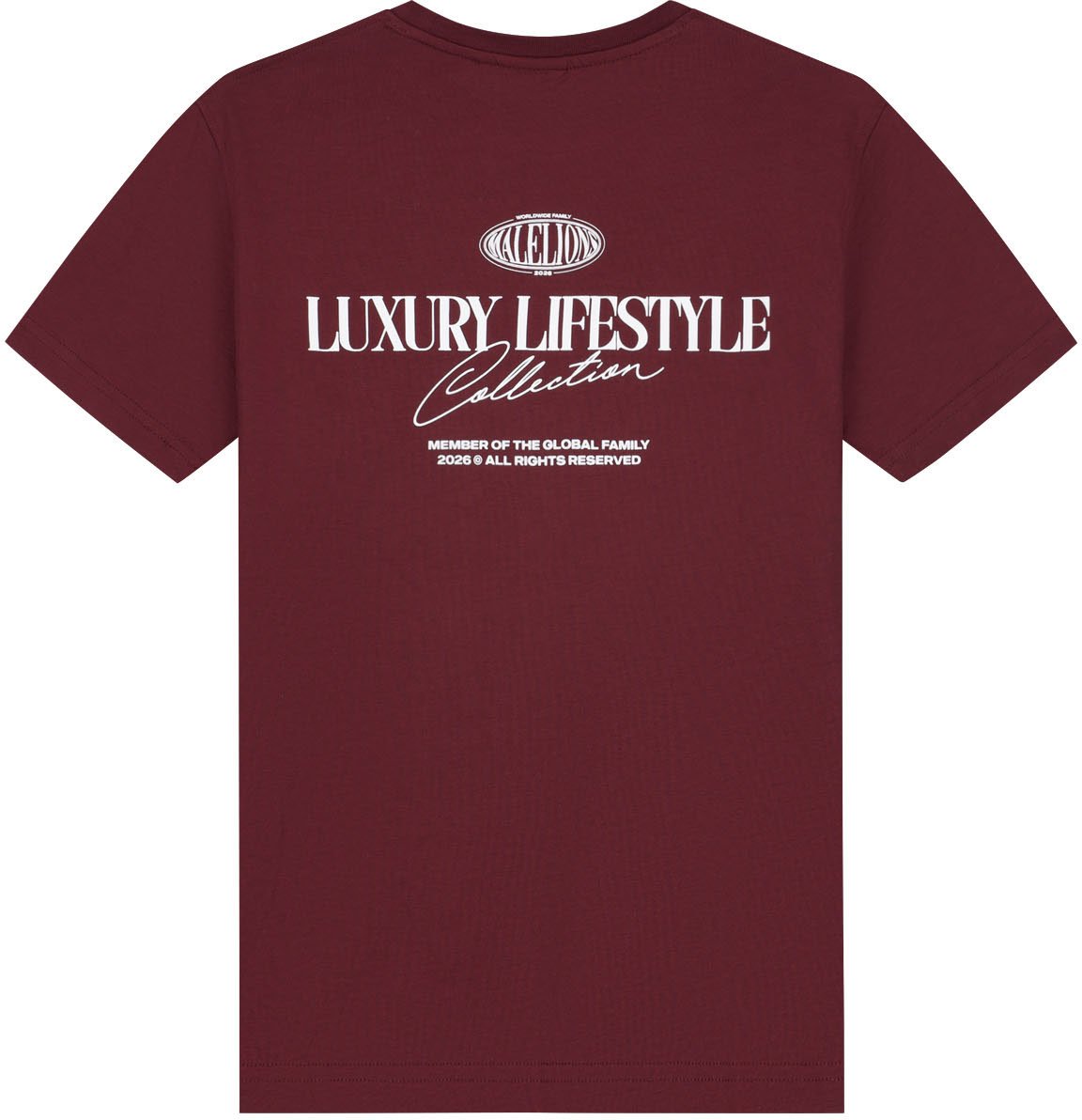 Malelions Junior Relaxed Lifestyle T-Shirt Rood