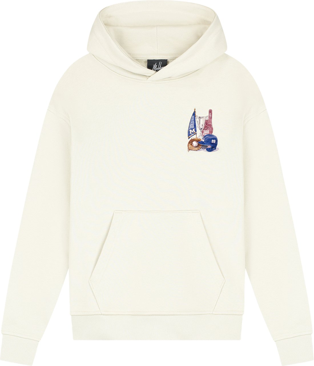 Malelions Junior Relaxed Champions Hoodie Wit