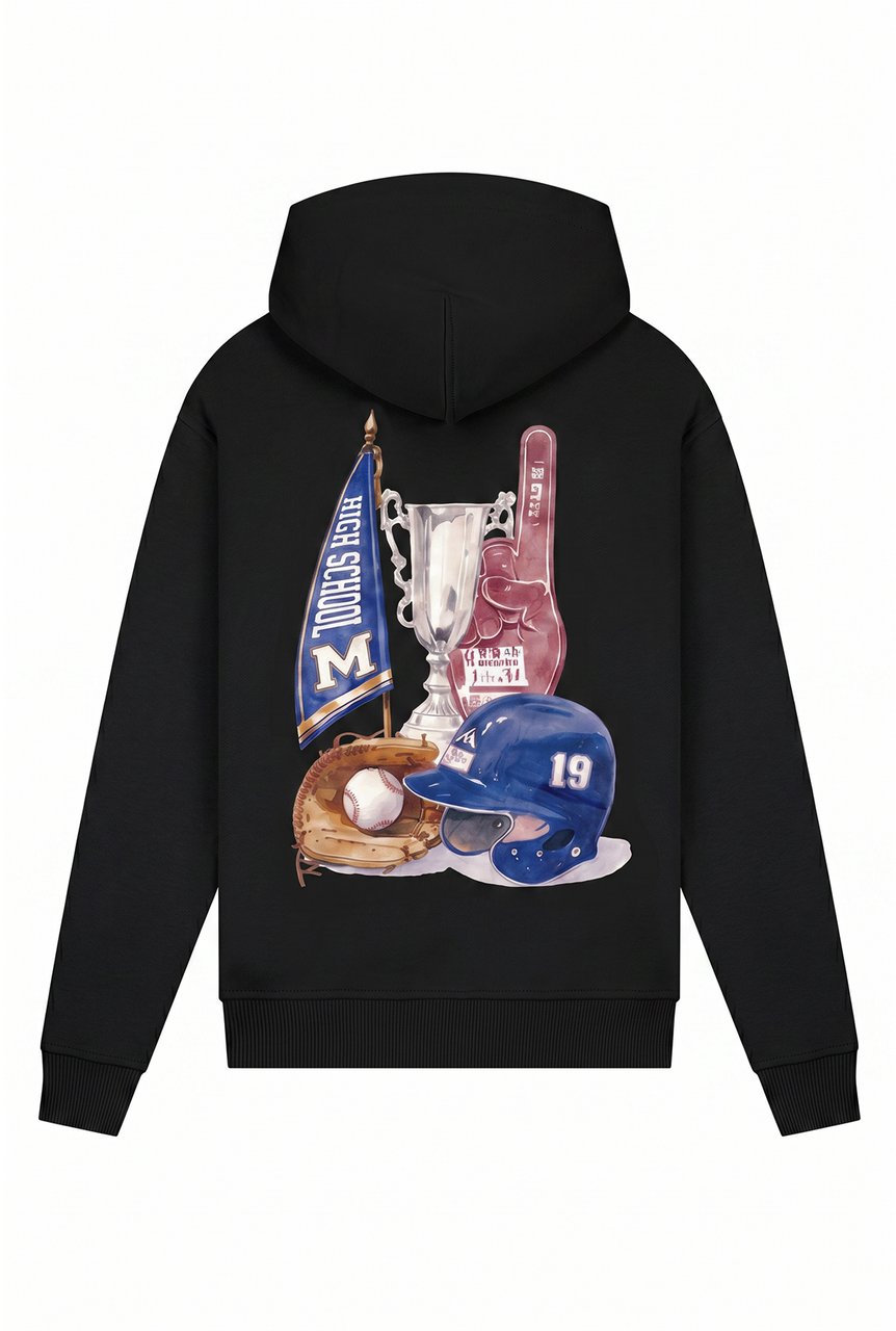 Malelions Junior Relaxed Champions Hoodie Zwart