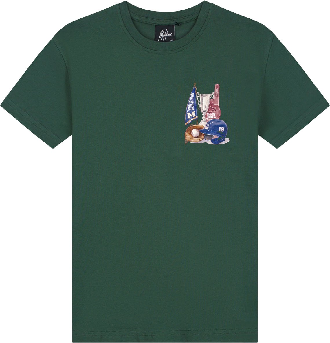Malelions Junior Relaxed Champions T-Shirt Groen