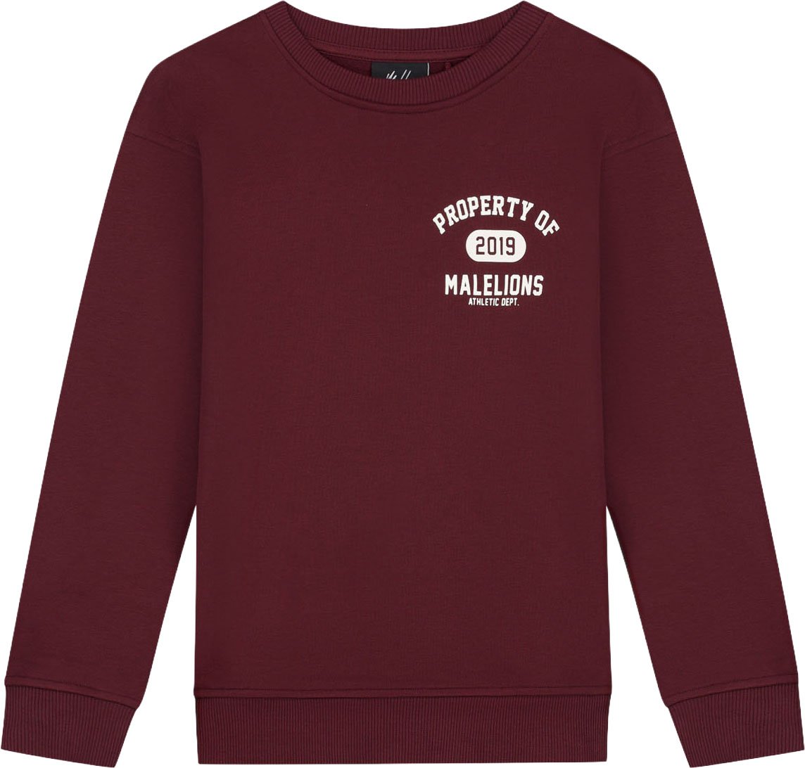 Malelions Junior Relaxed Property Sweater Rood