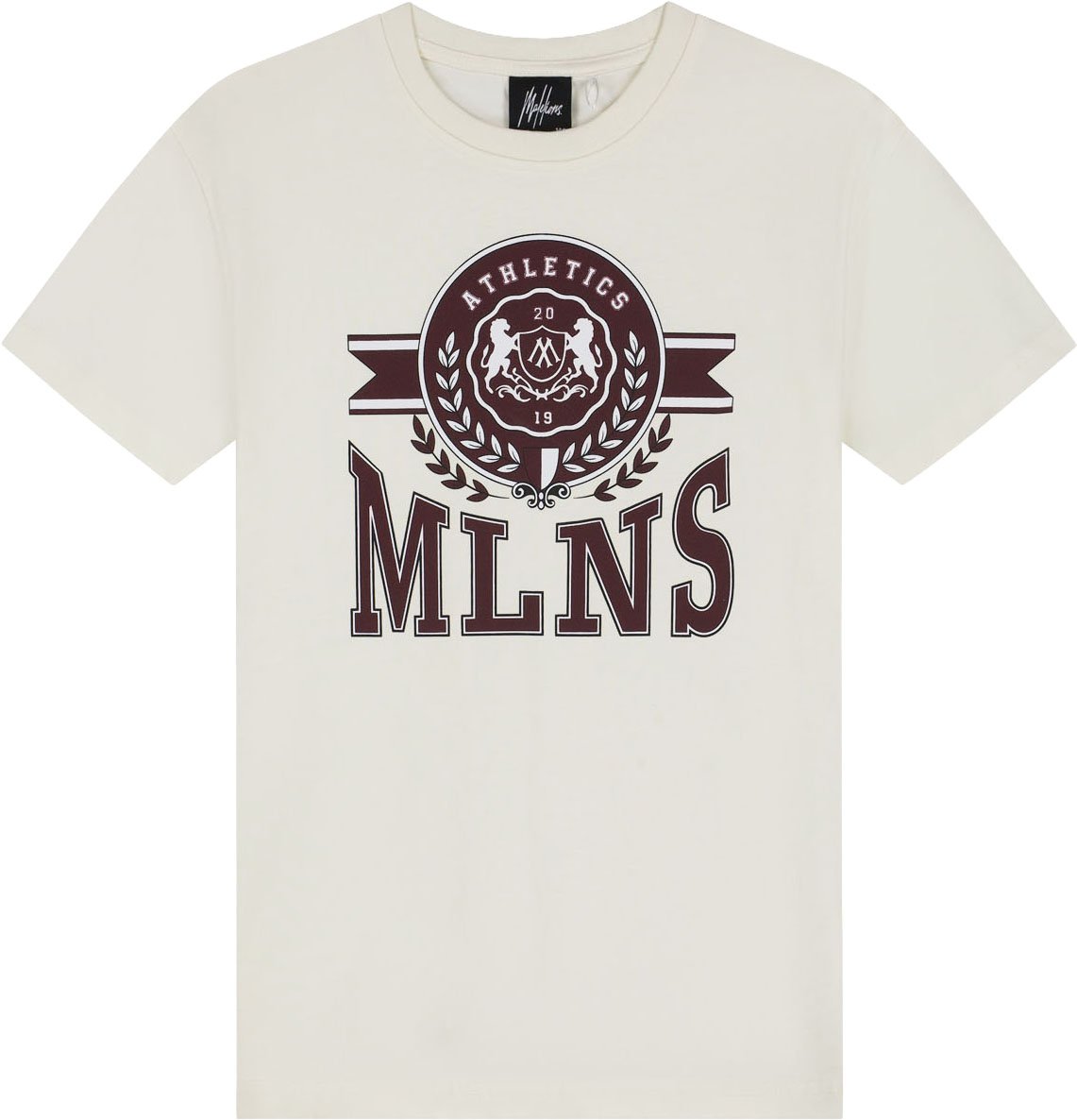 Malelions Junior Relaxed Crest T-Shirt Wit