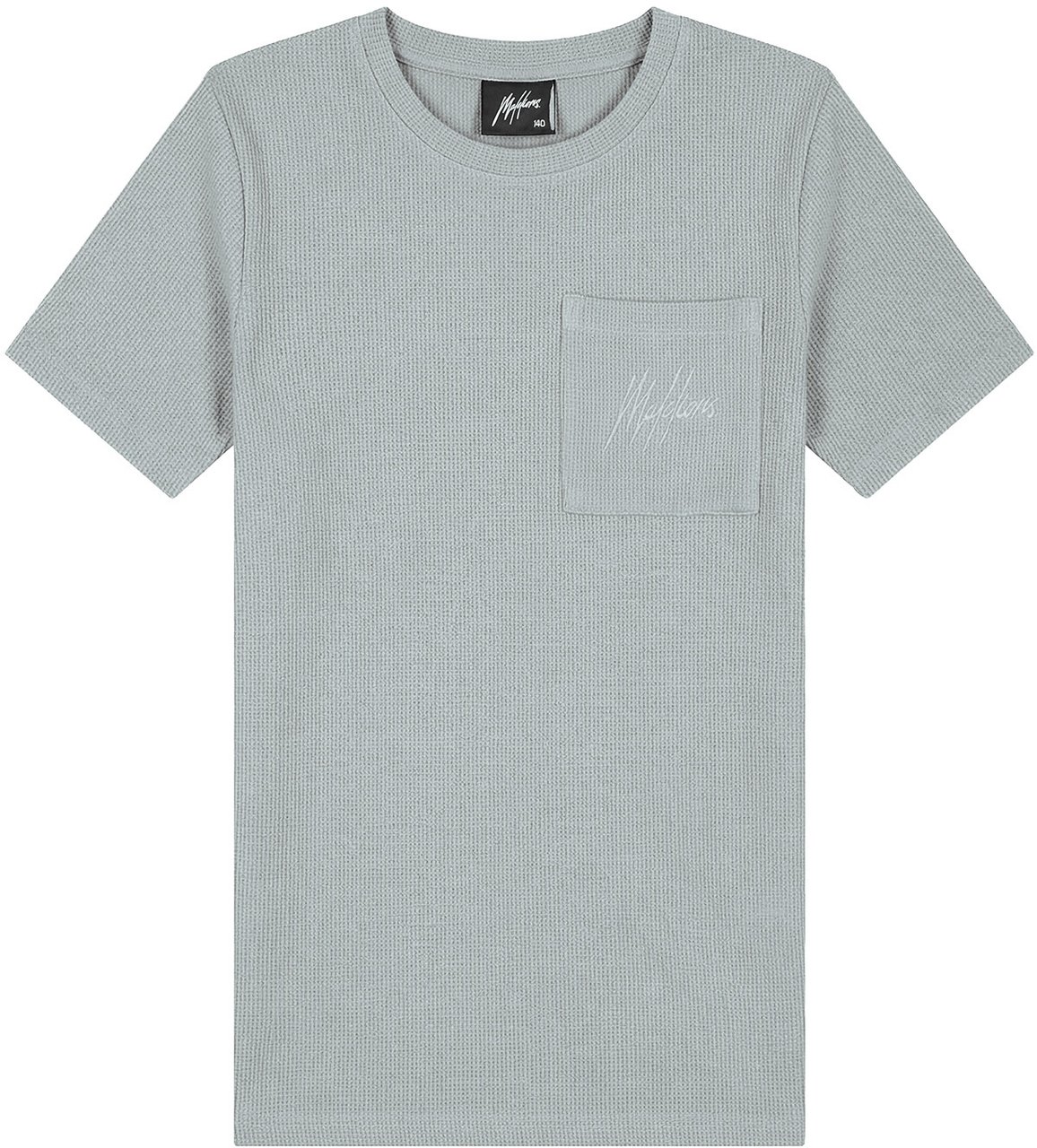 Malelions Malelions Junior Waffle T-Shirt Grijs