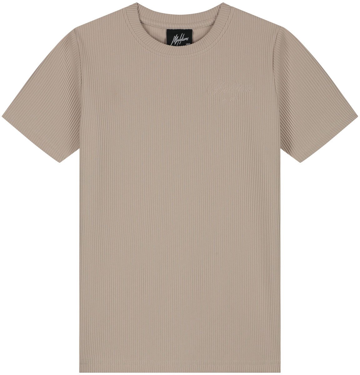 Malelions Malelions Junior Ribbed Script T-Shirt Bruin