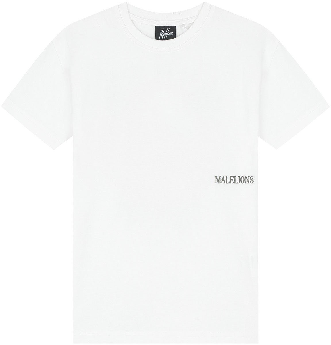 Malelions Malelions Junior Relaxed Lago T-Shirt Wit